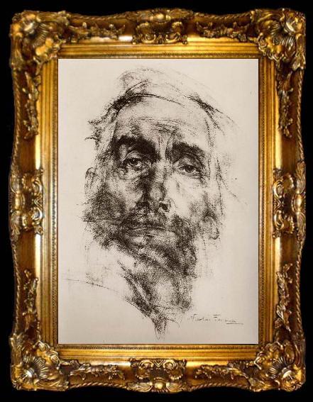 framed  Nikolay Fechin Head portrait of old man, ta009-2